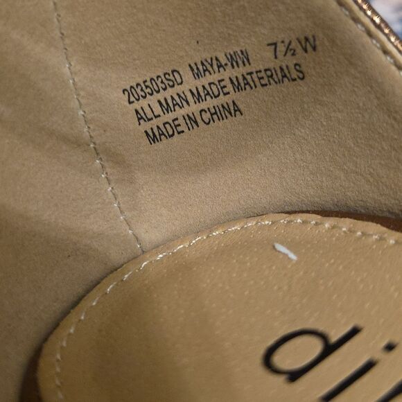 BRAND NEW DIBA LEATHER HEELS with CRISSCROSS STRAS SANDAL R3 - Picture 7 of 16